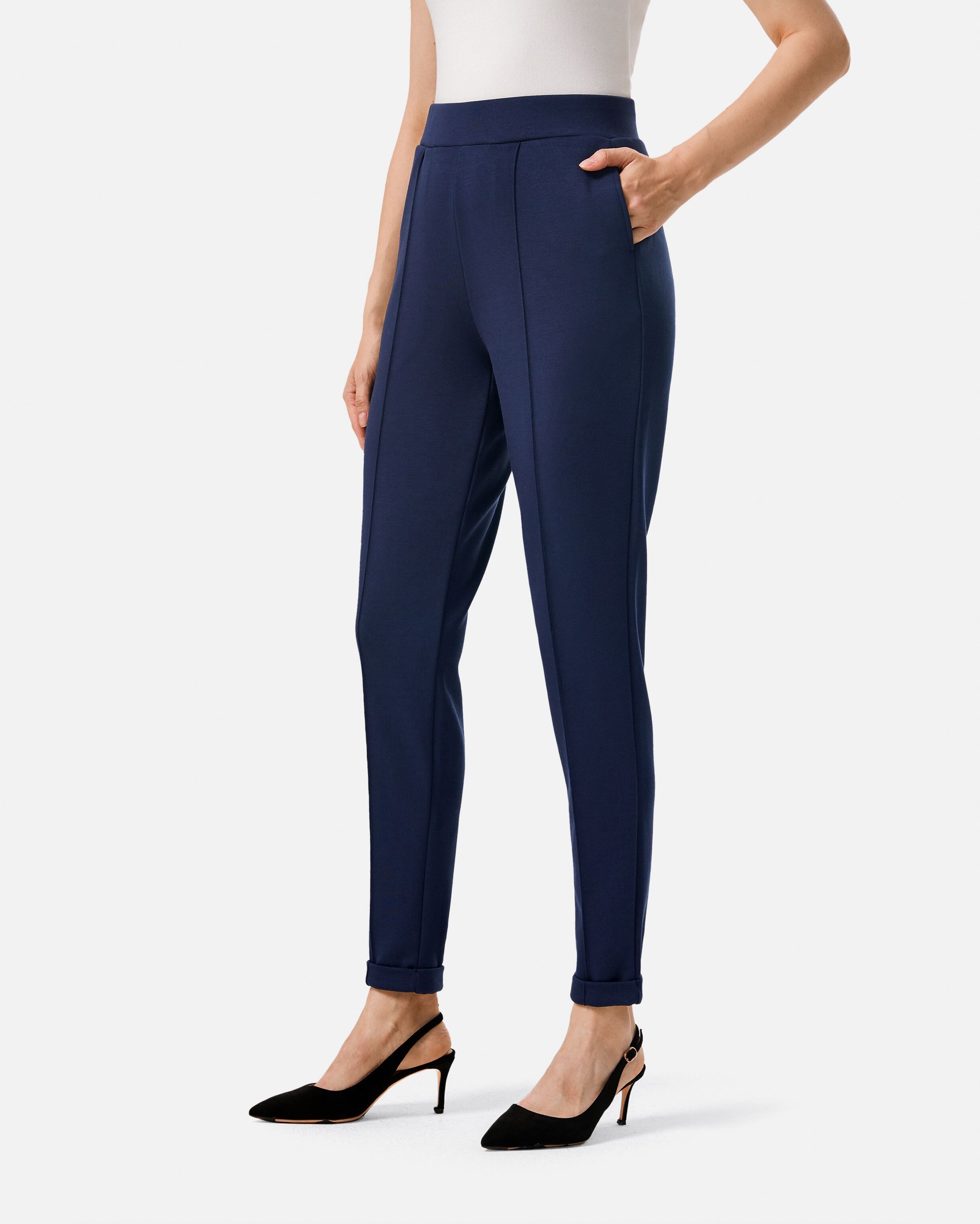 Comfortable skinny pants navy blue