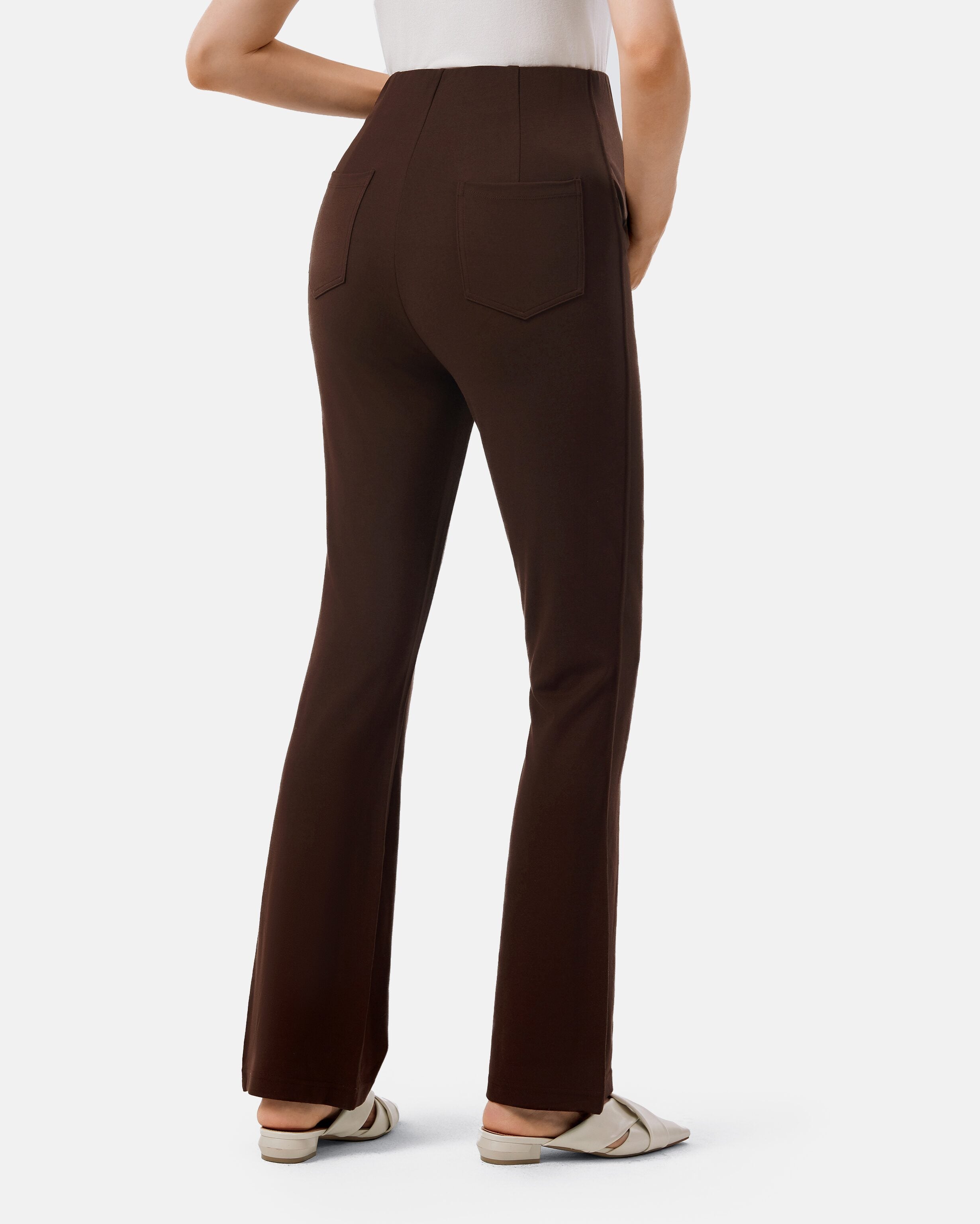 Formal maternity pants deep brown