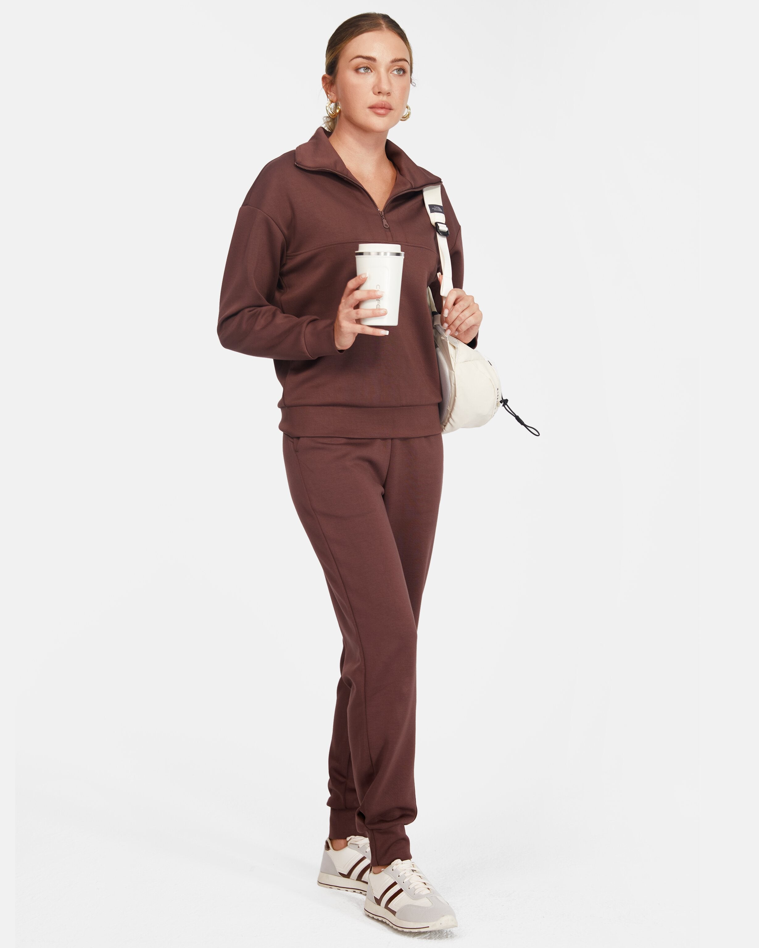 Matching knit sets for women Cocoa