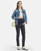 Maternity Jeans leggings with pockets navy denim