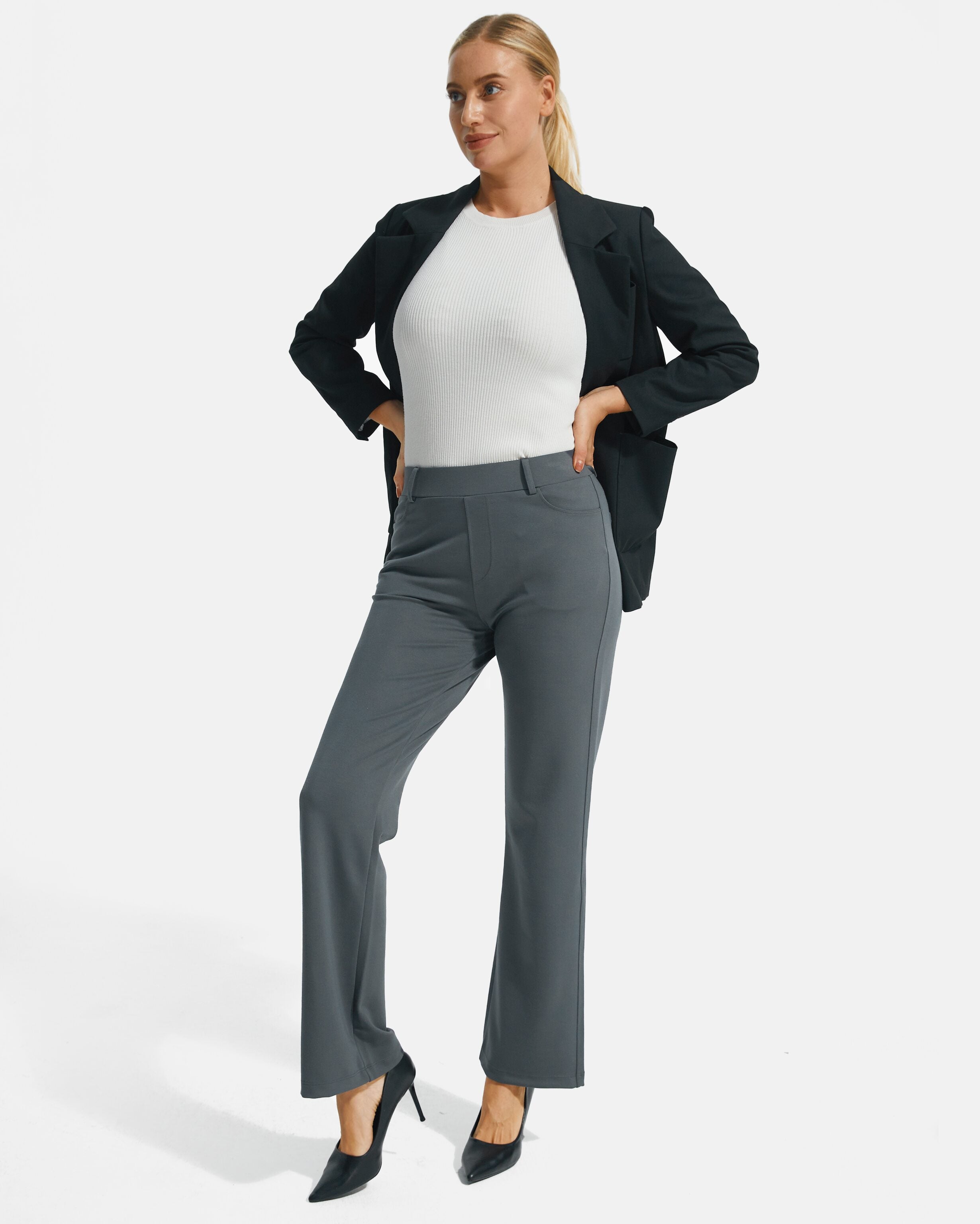 business casual pants Slate Grey