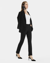 business pull on pants women BLACK