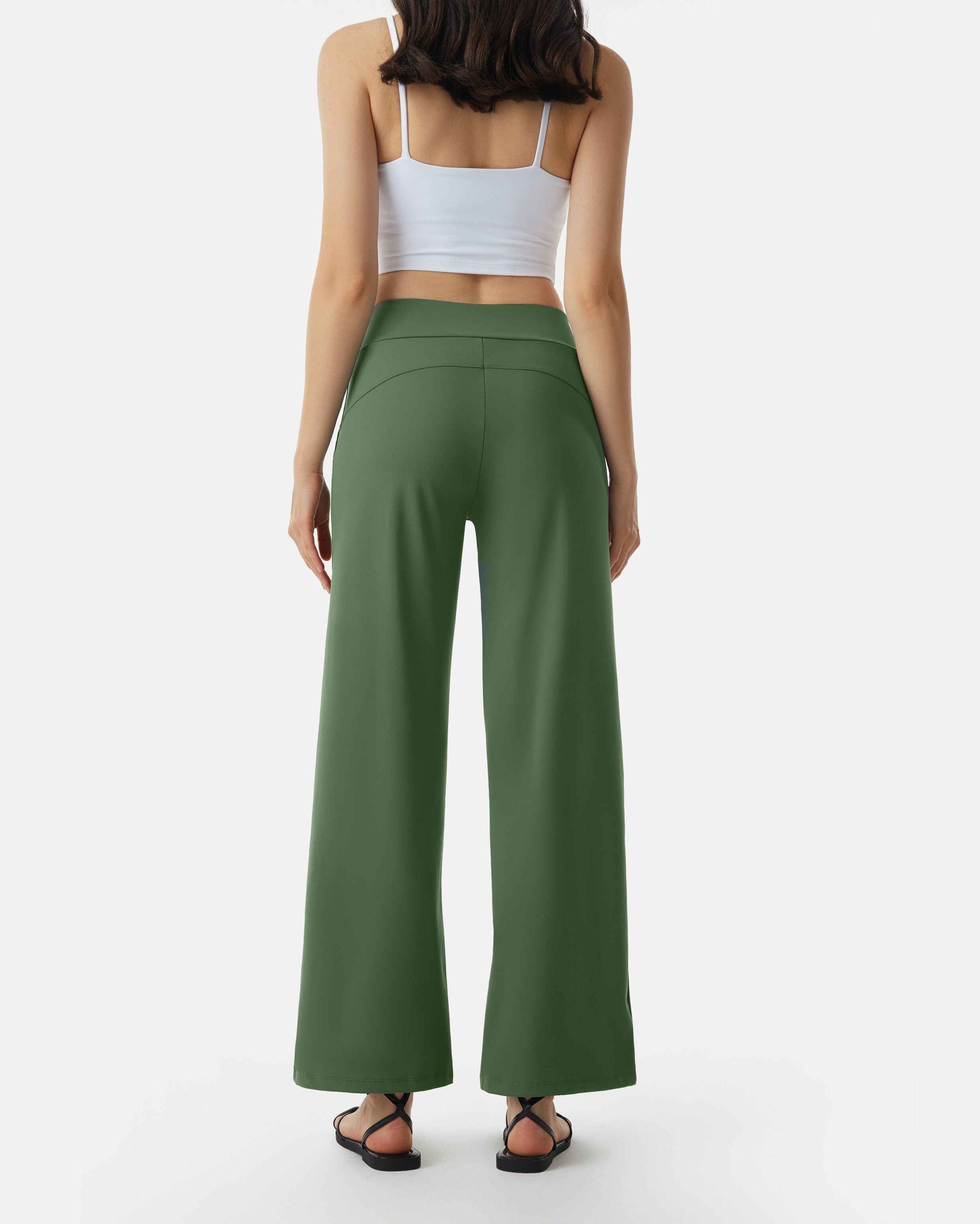 forest green pants women