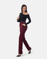 women casual pants Burgundy