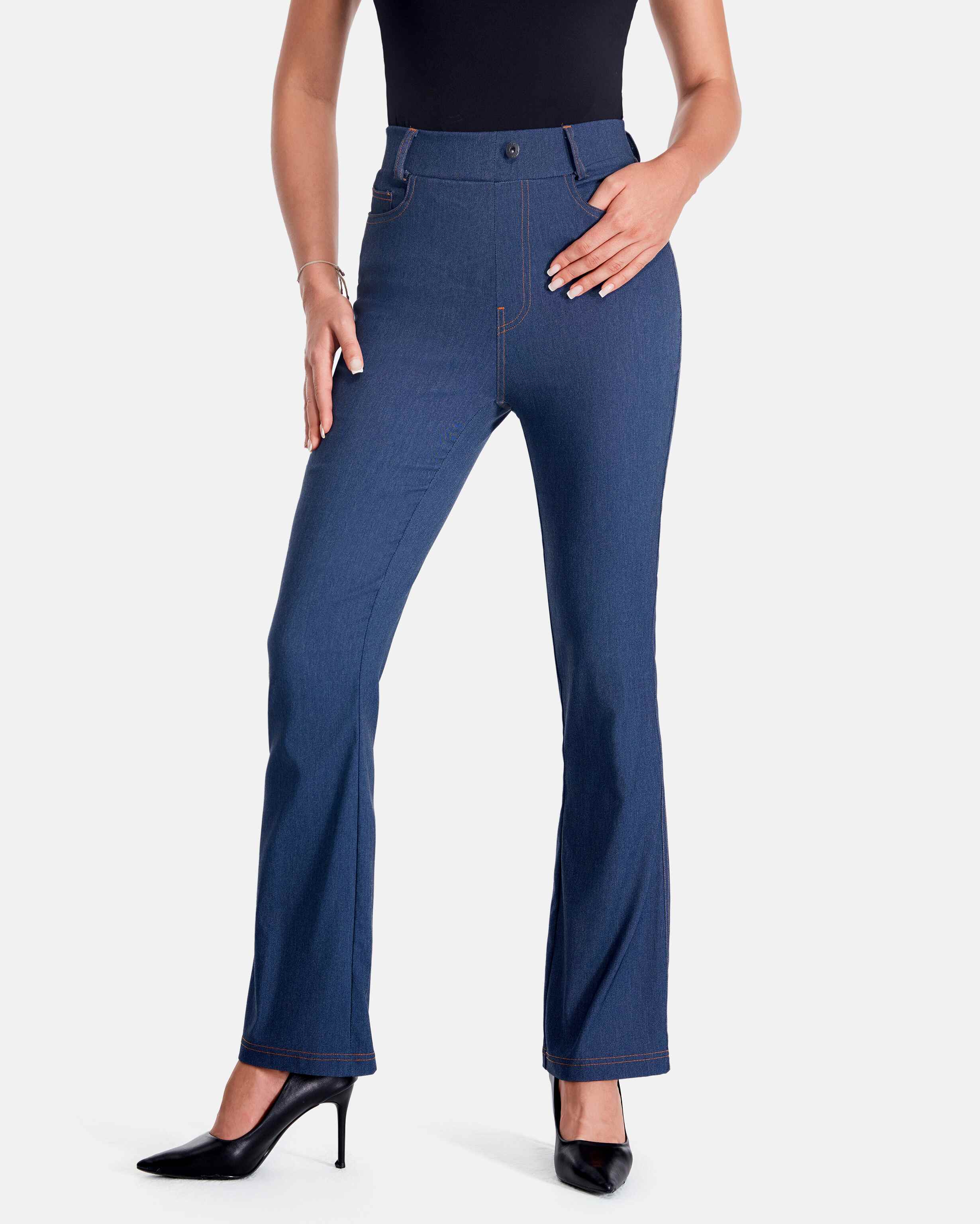 women ponte jeans pant Classic Denim