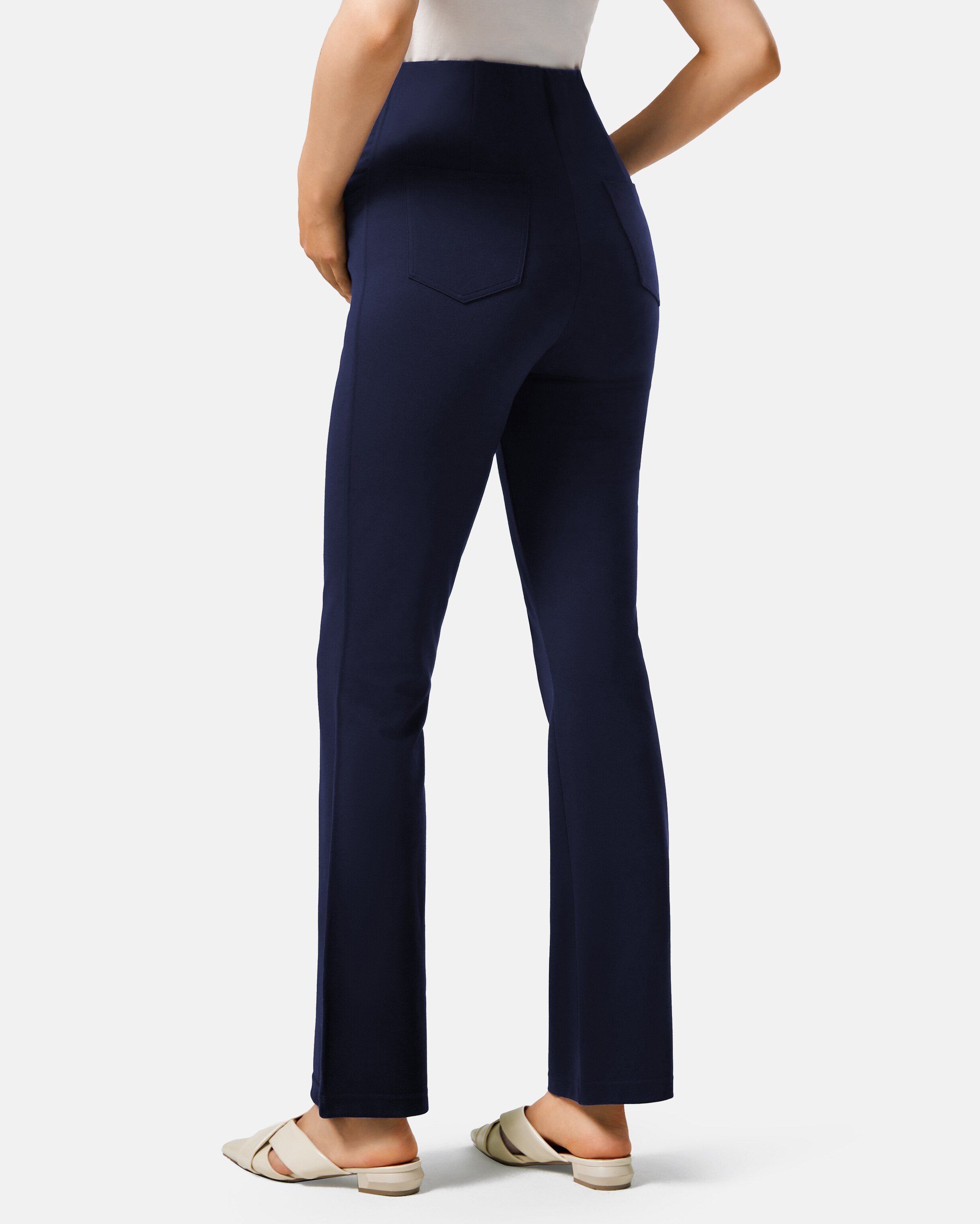 Maternity dress pants navy blue
