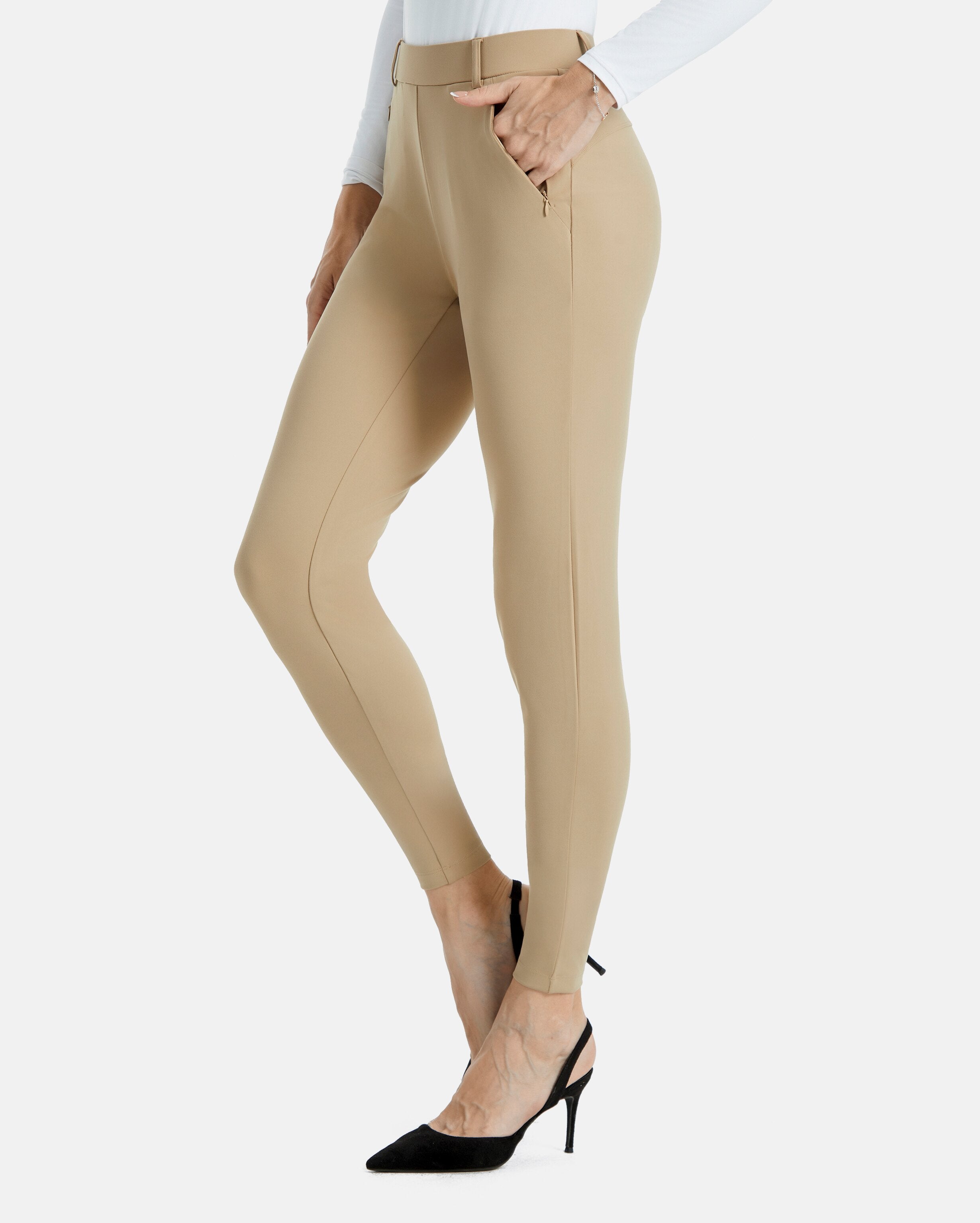 Skinny lounge pants khaki