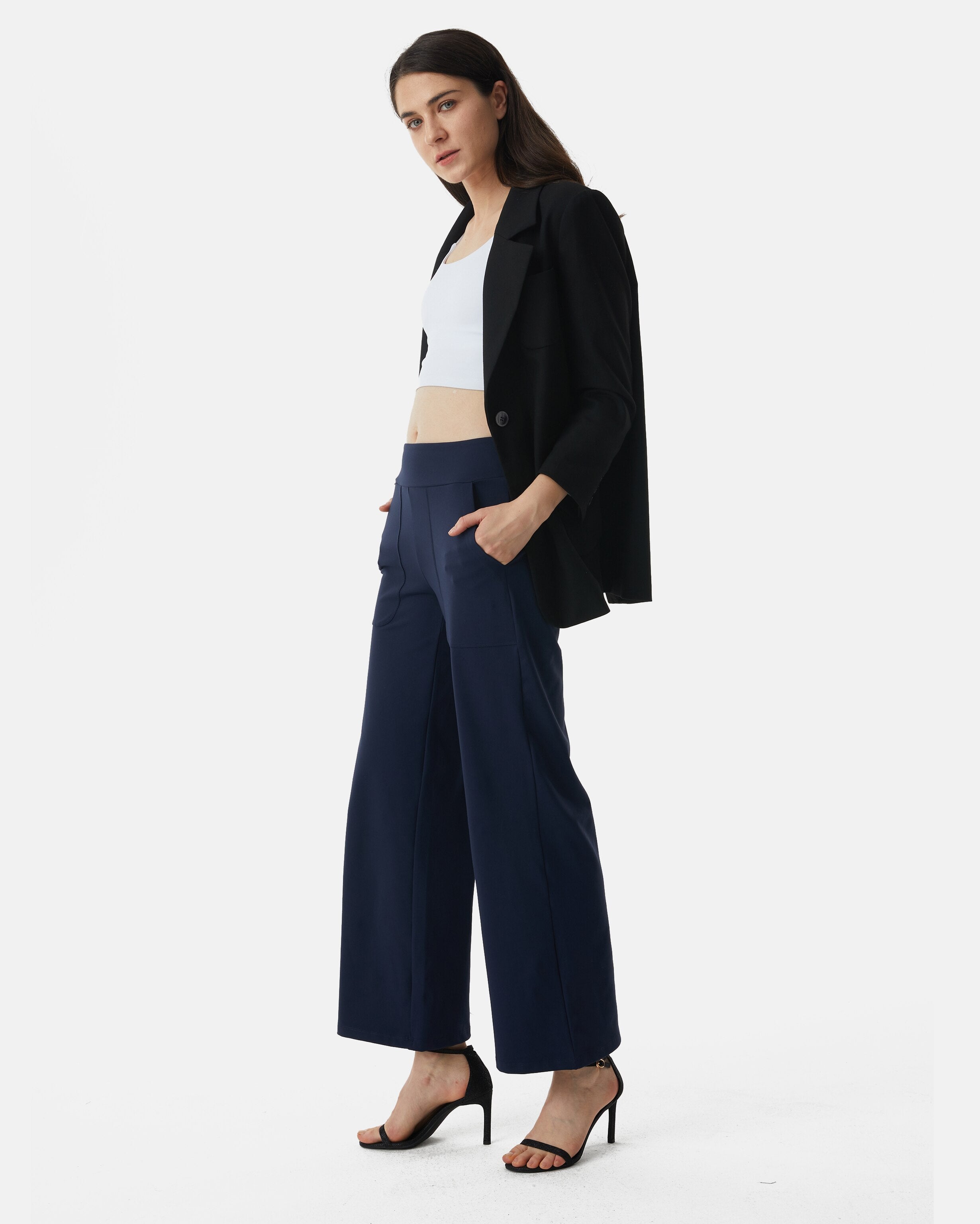 Women's Wide Leg Pants | Soft & Stretchy Comfort AFITNE Women's Wide Leg Pants | Soft & Stretchy Comfort AFITNE