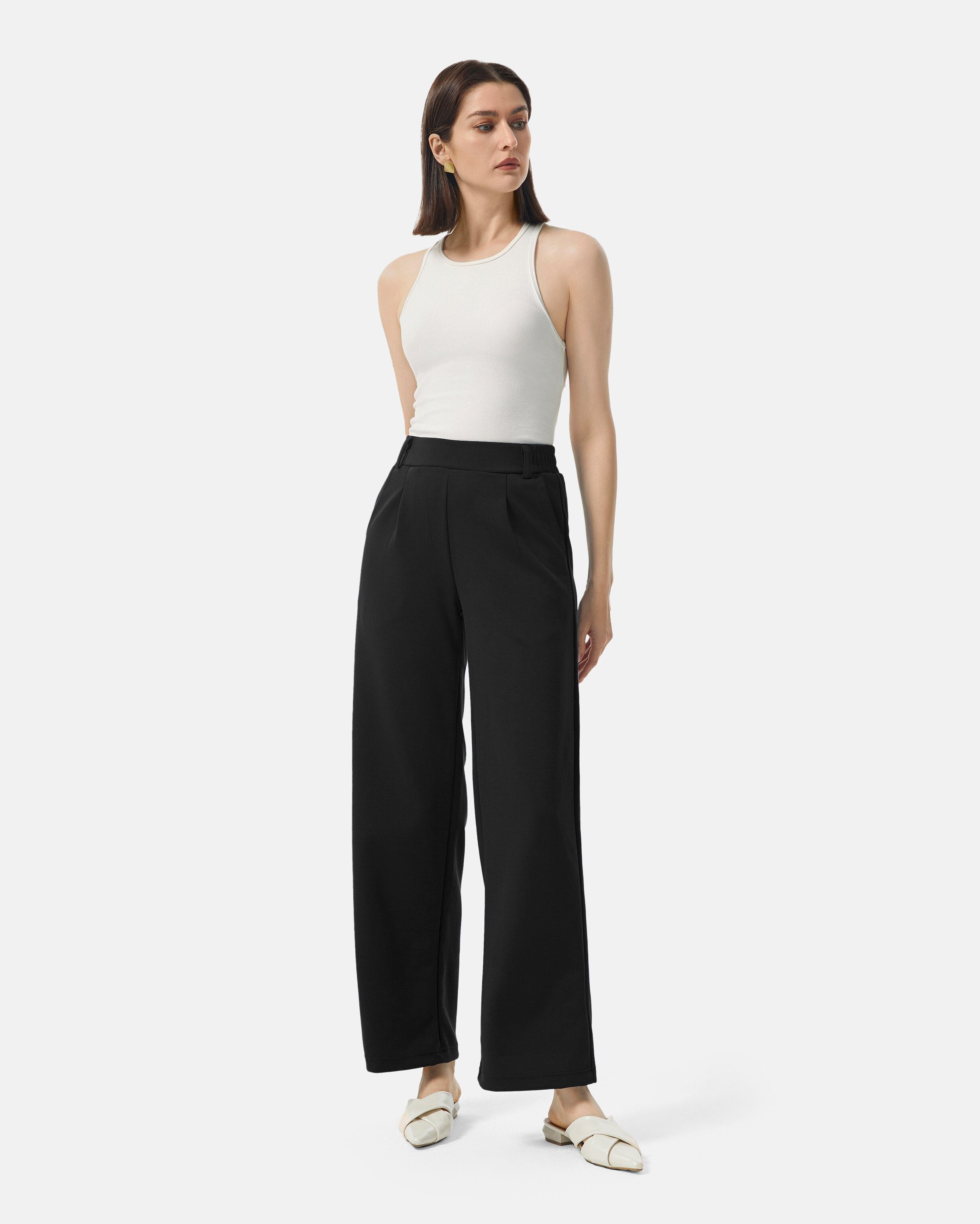 Womens Casual Pants | Stylish comfortable Trousers for Work Ivory / Petite 29 / XS Womens Casual Pants | Stylish comfortable Trousers for Work Ivory / Petite 29 / XS