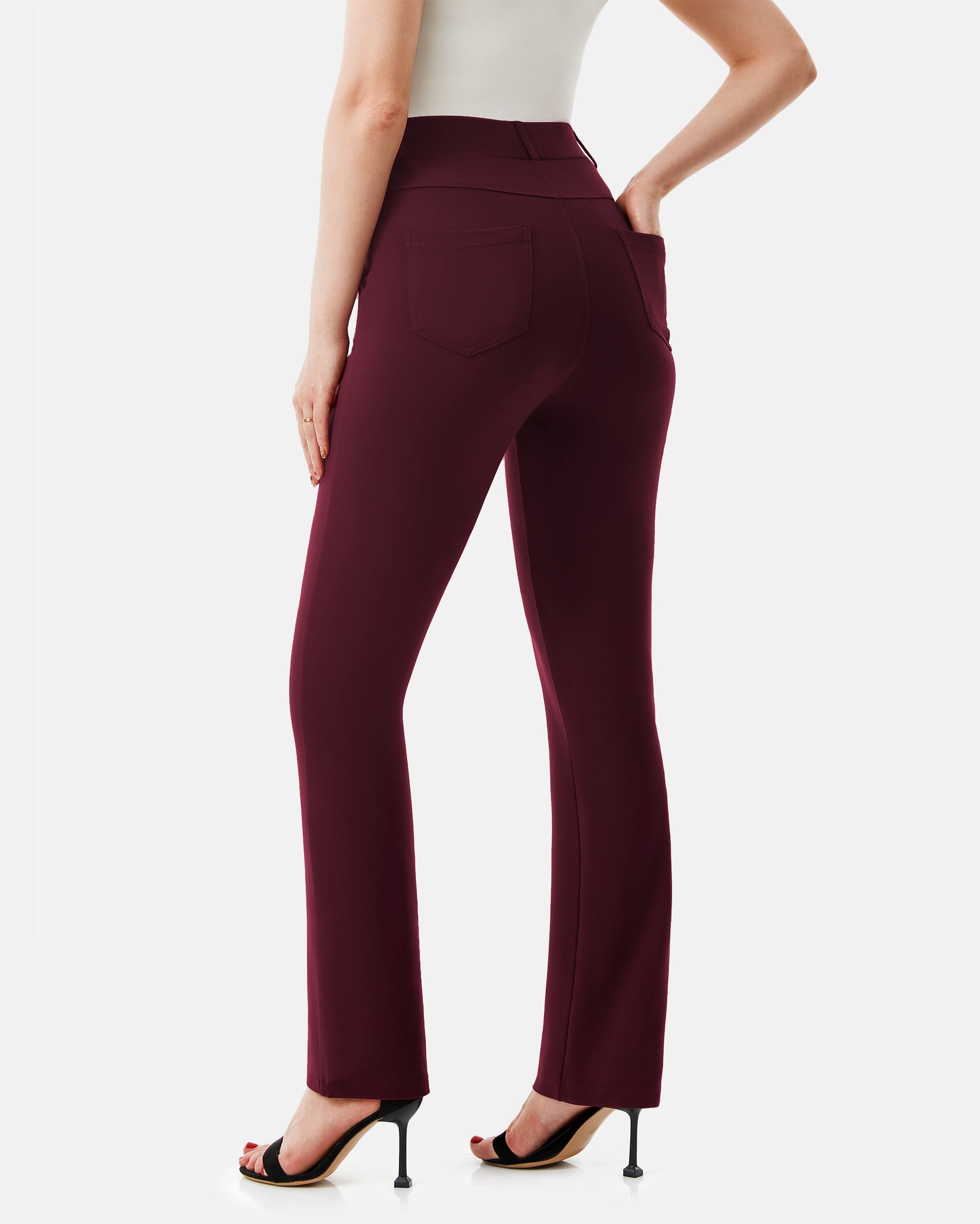 women insulated pants Burgundy